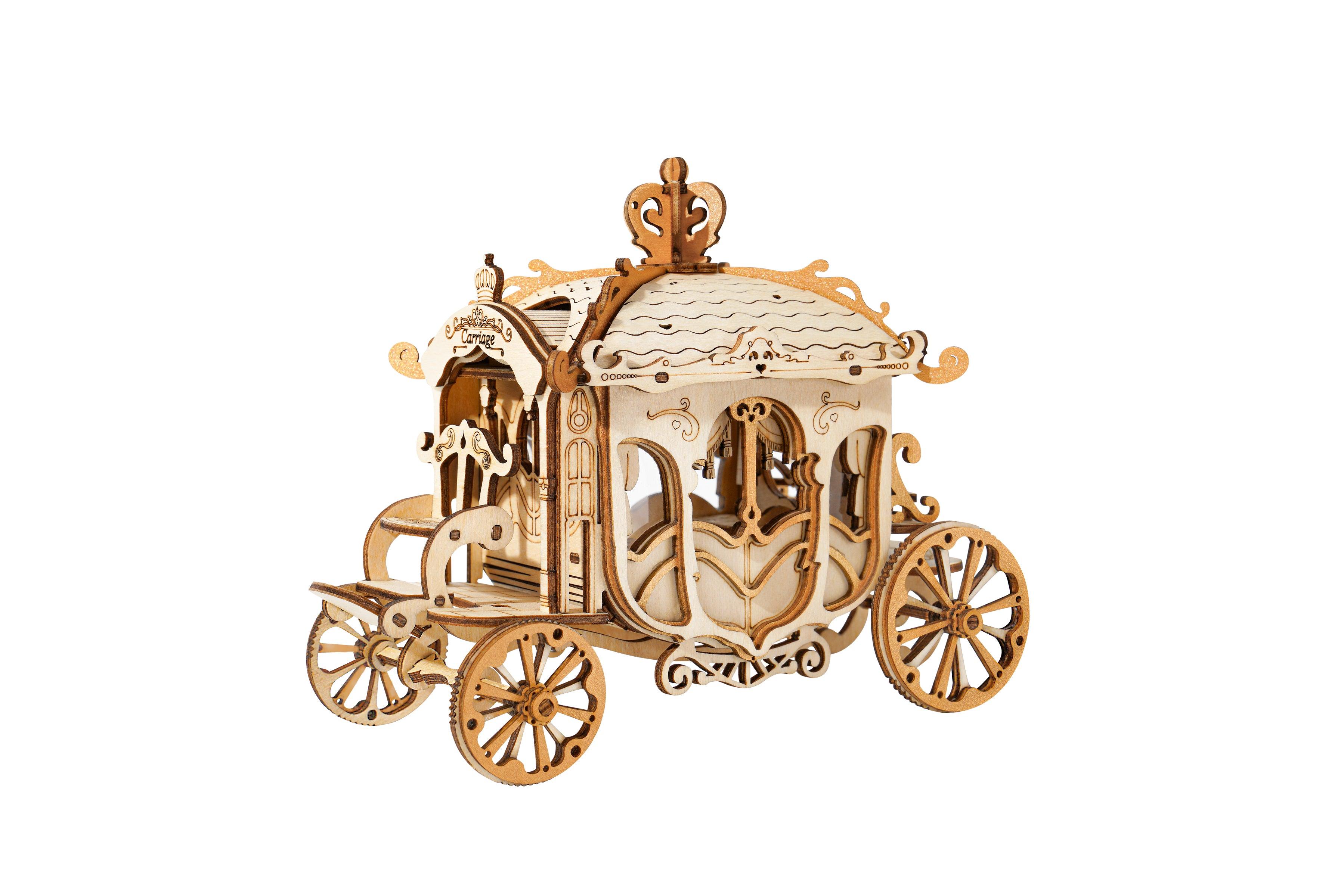 3D Wooden Puzzle: Pumpkin Carriage – Hands Craft US, Inc.