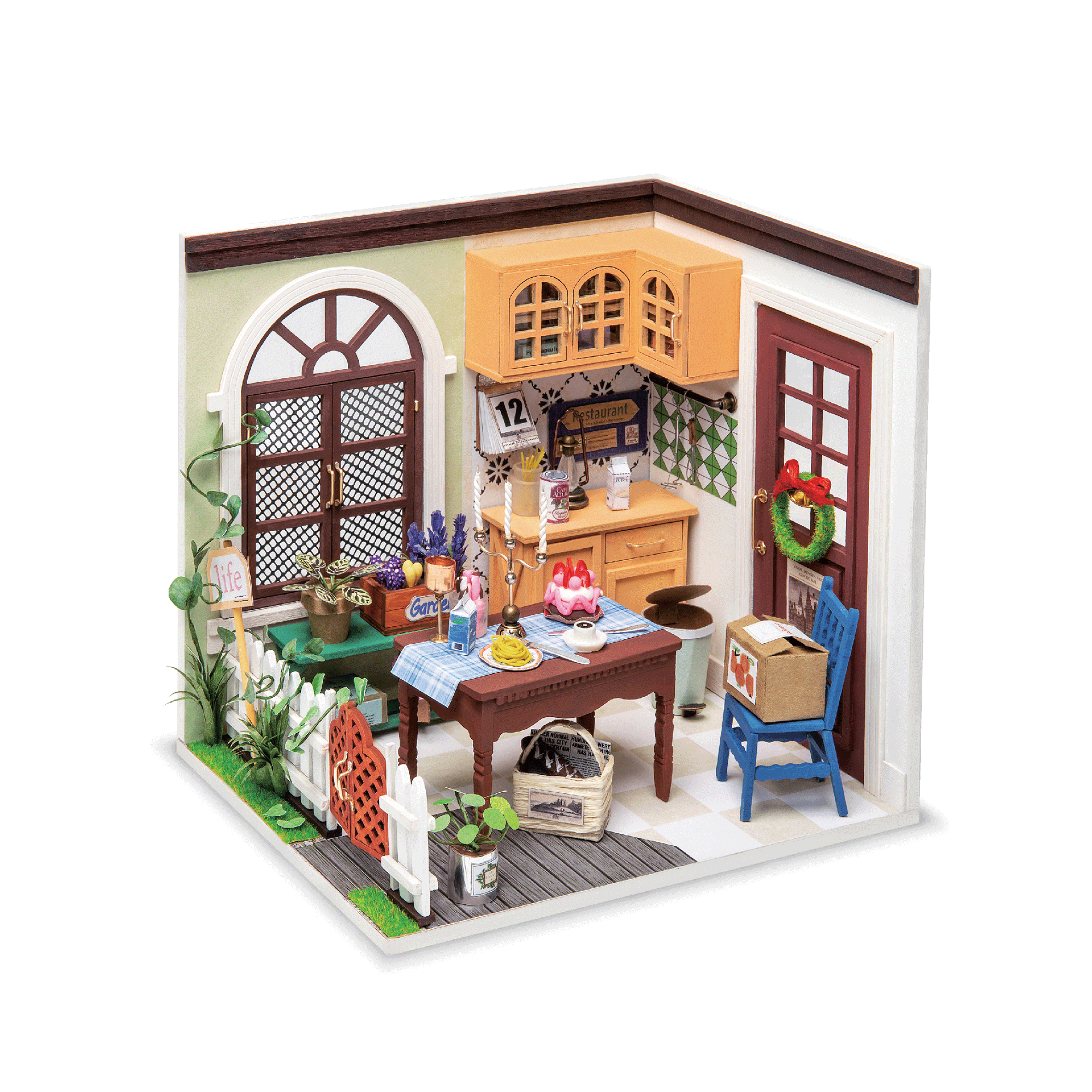 Diy Miniature Dollhouse Kit, Miniature Doll House