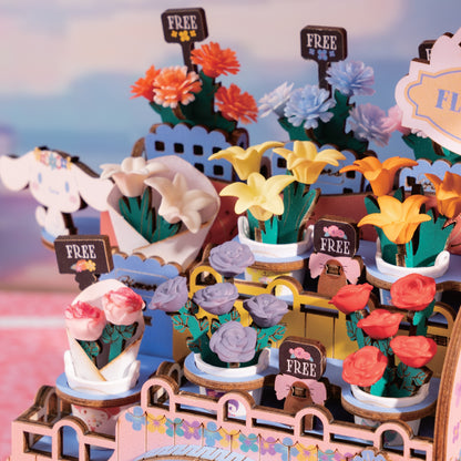 3D Wooden Puzzle | Hello Kitty® and Friends Flower Cart