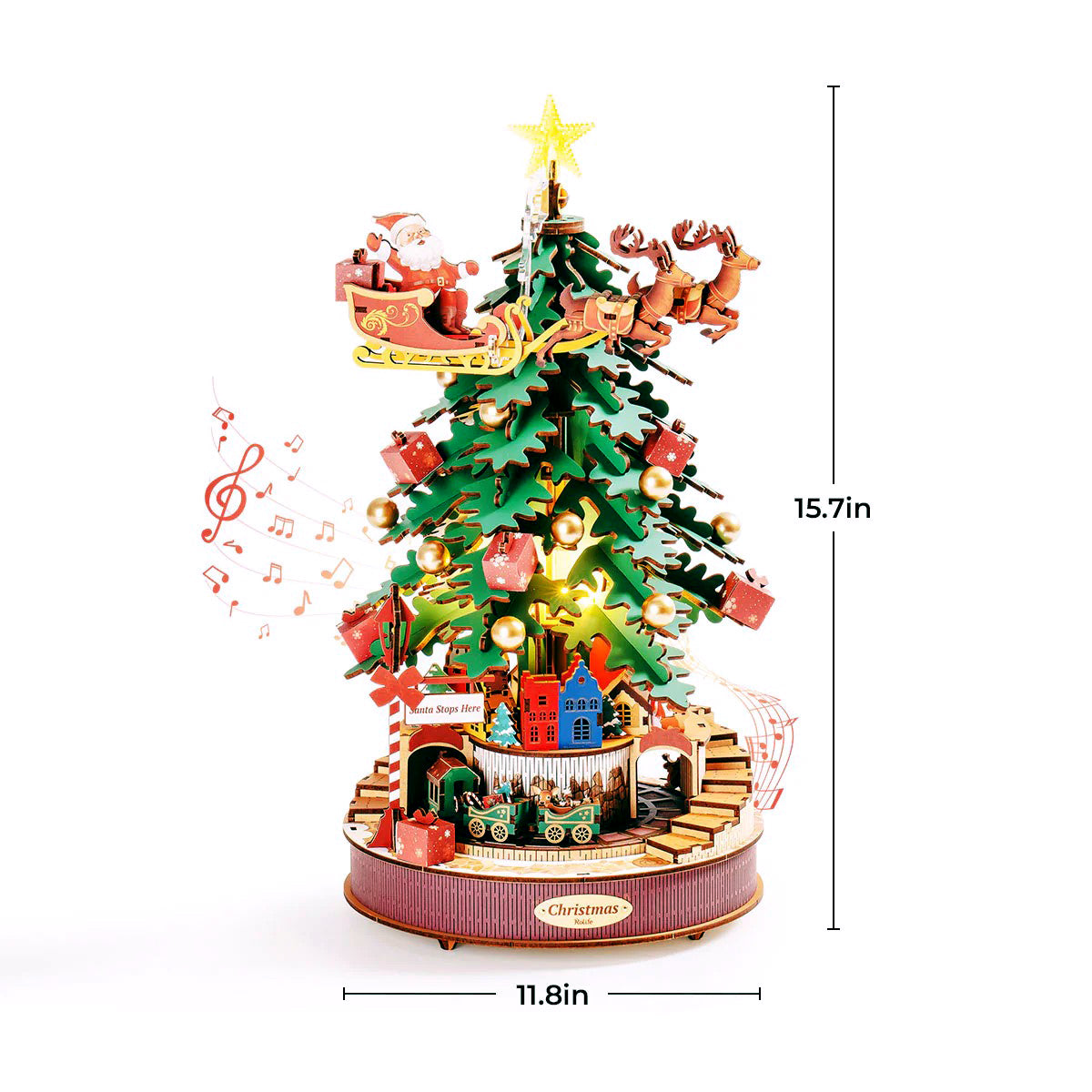 3D Wooden Music Box Puzzle | Christmas Melody Tree