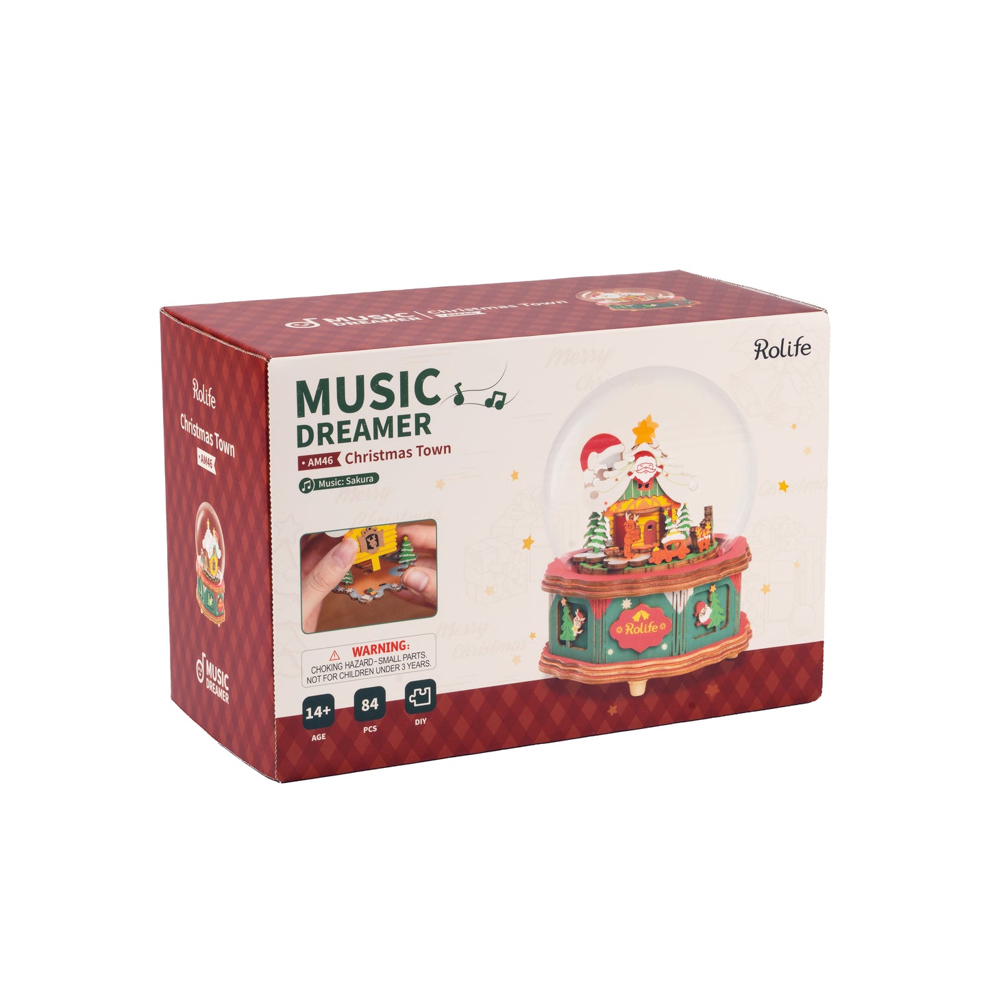 3D Wooden Music Box Puzzle | Christmas Town