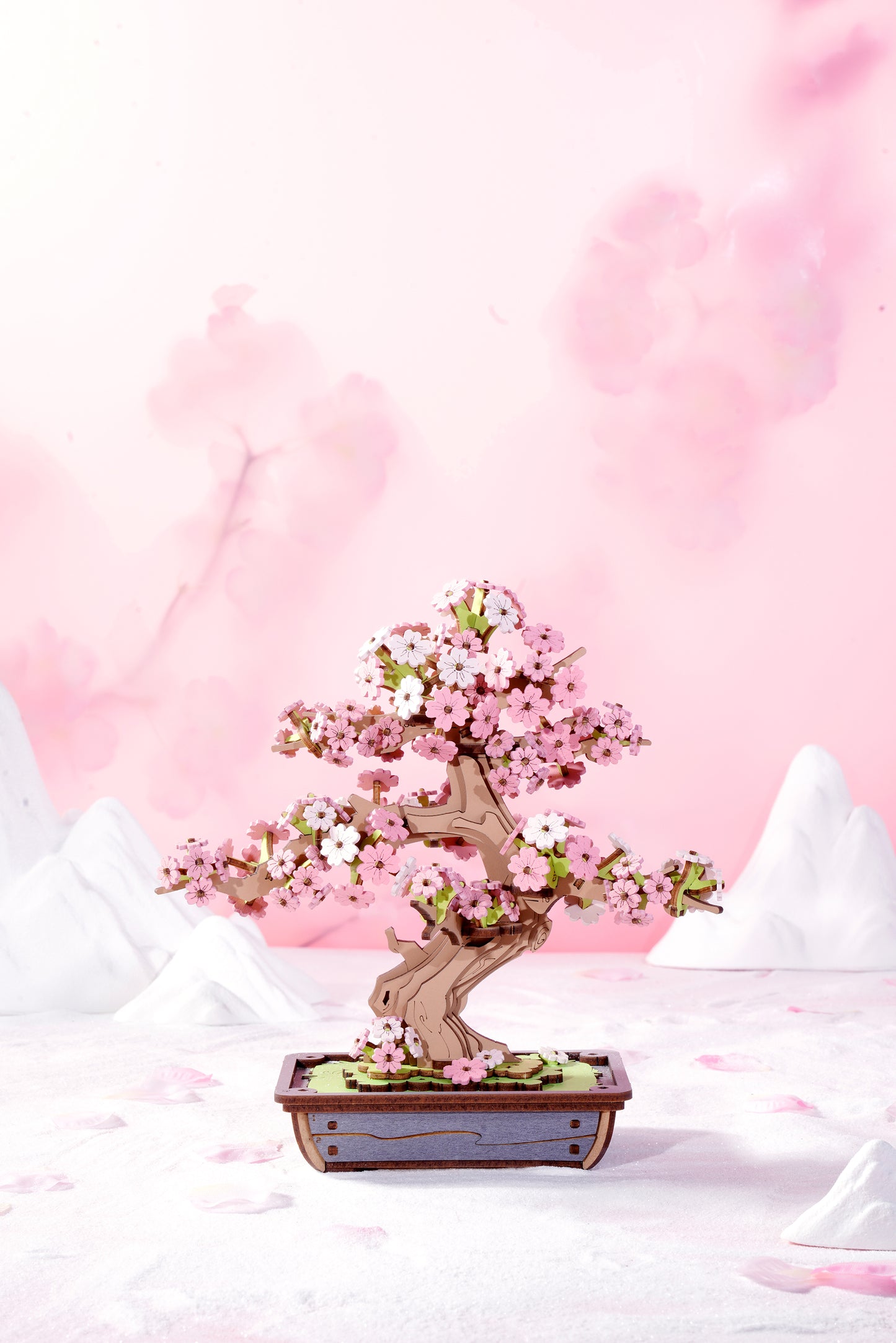 Modern Wooden Puzzle | Sakura Bonsai