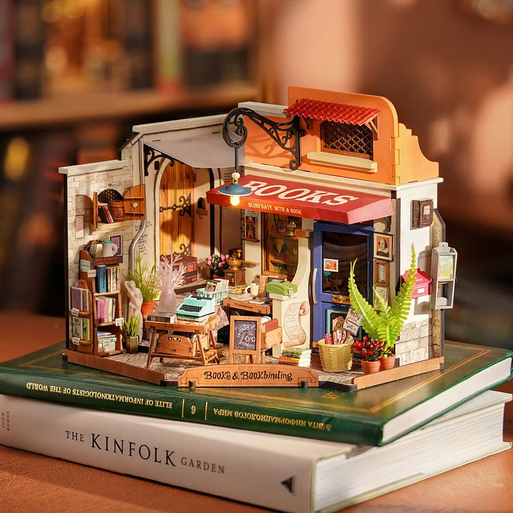 DIY Miniature House Kit | Corner Bookstore