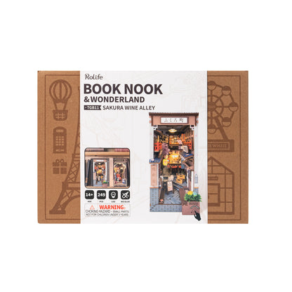 DIY Miniature Book Nook Kit | Sakura Wine Alley