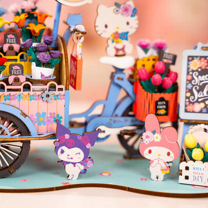 3D Wooden Puzzle | Hello Kitty® and Friends Flower Cart