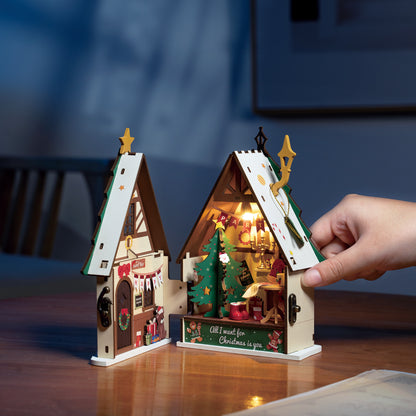 DIY Miniature House Kit | Twinkling Christmas House