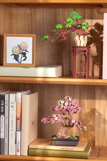 Modern Wooden Puzzle | Sakura Bonsai