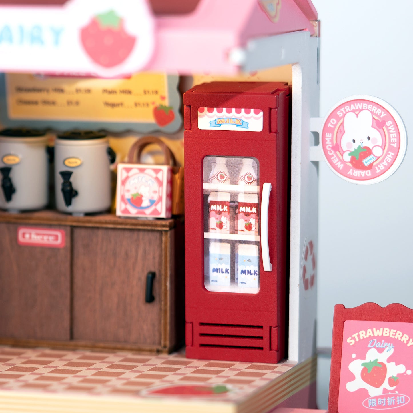 DIY Miniature House Kit | Strawberry Milk Box