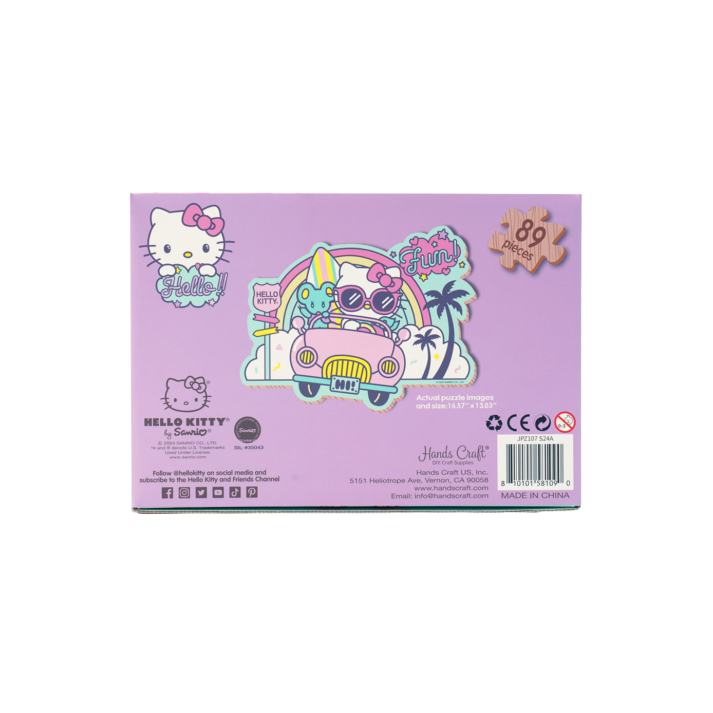 Wooden Jigsaw Puzzle | Hello Kitty® and Friends Kawaii