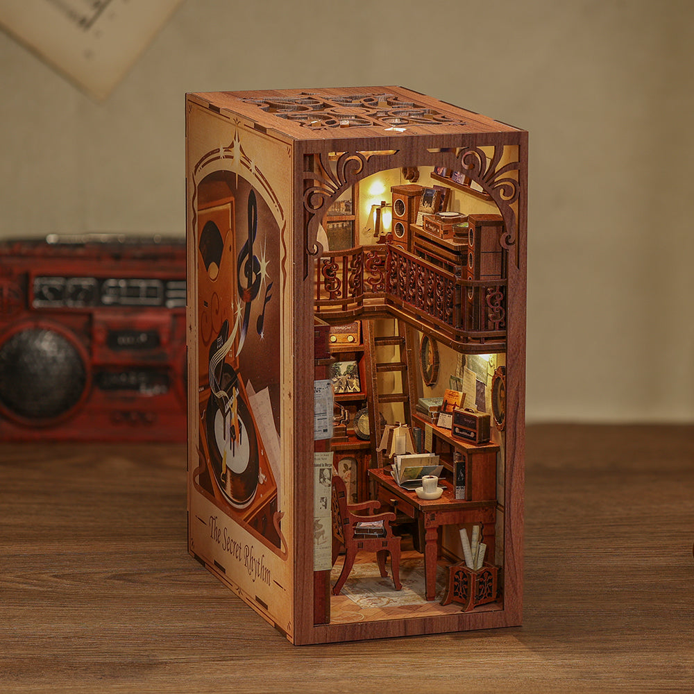 DIY Miniature Kit Book Nook | The Secret Rhythm w/ Dust Cover