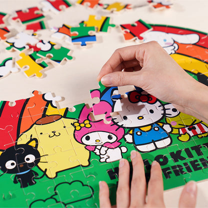 Wooden Jigsaw Puzzle | Hello Kitty® and Friends Rainbow