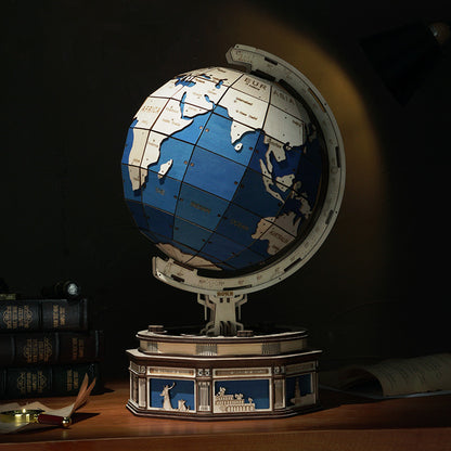 3D Mechanical Wooden Puzzle | Globe Earth Model