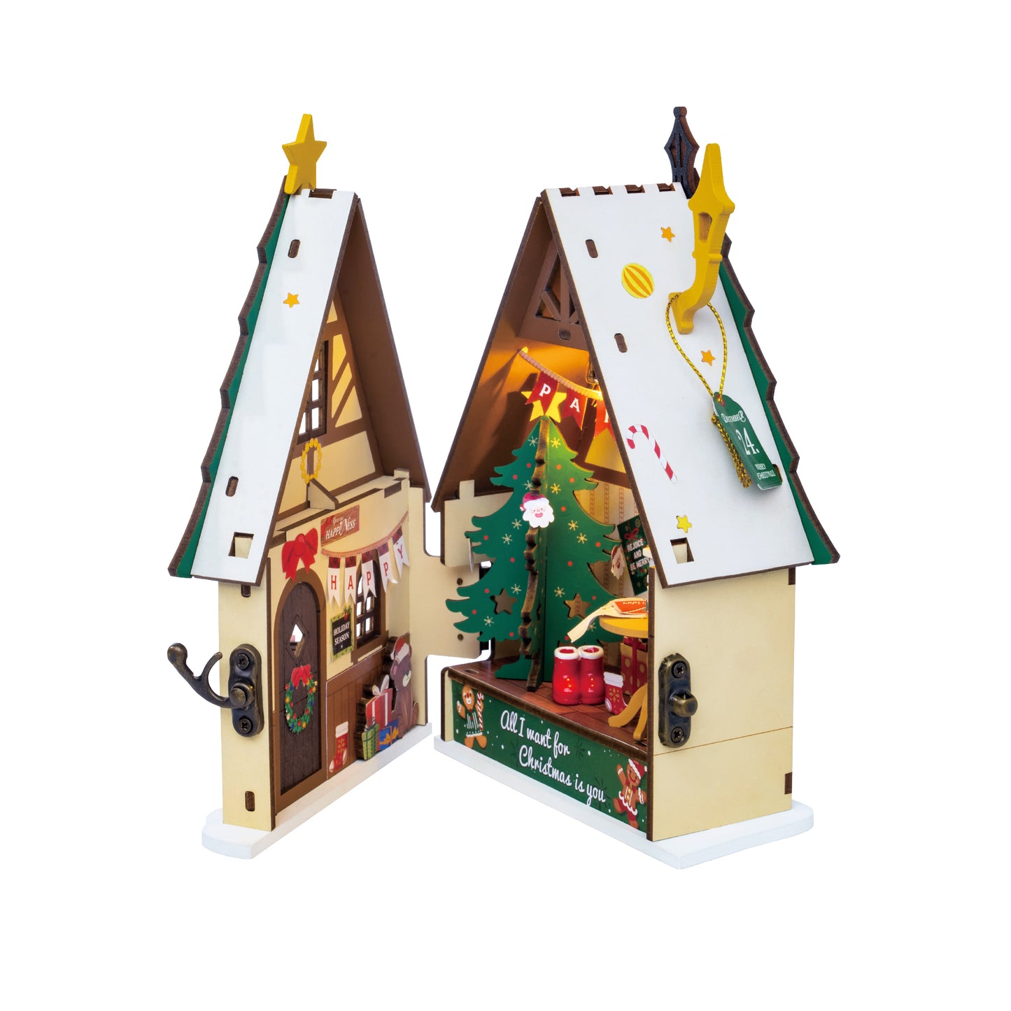 DIY Miniature House Kit | Twinkling Christmas House