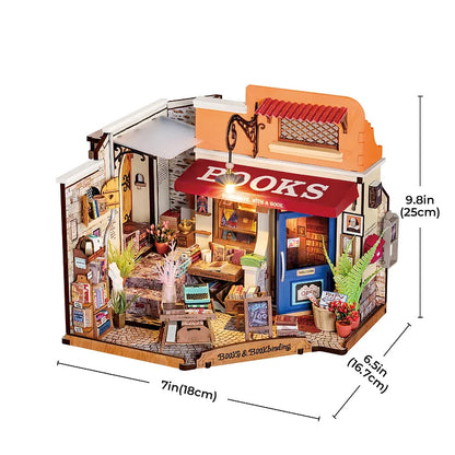 DIY Miniature House Kit | Corner Bookstore