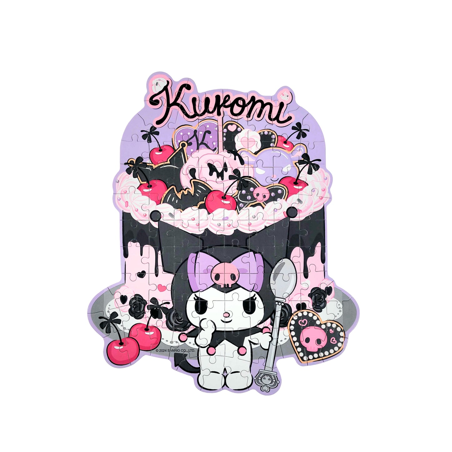 Wooden Jigsaw Puzzle | Hello Kitty® and Friends Kuromi Cherries and Cookies