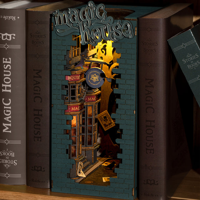 Rolife Magic House Book Nook DIY Miniature House Model kit