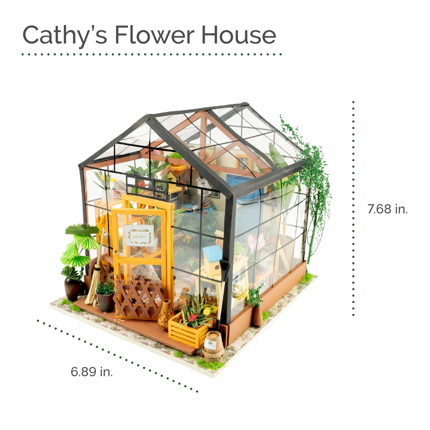 DIY Dollhouse Miniature House Kit | Cathy's Flower House