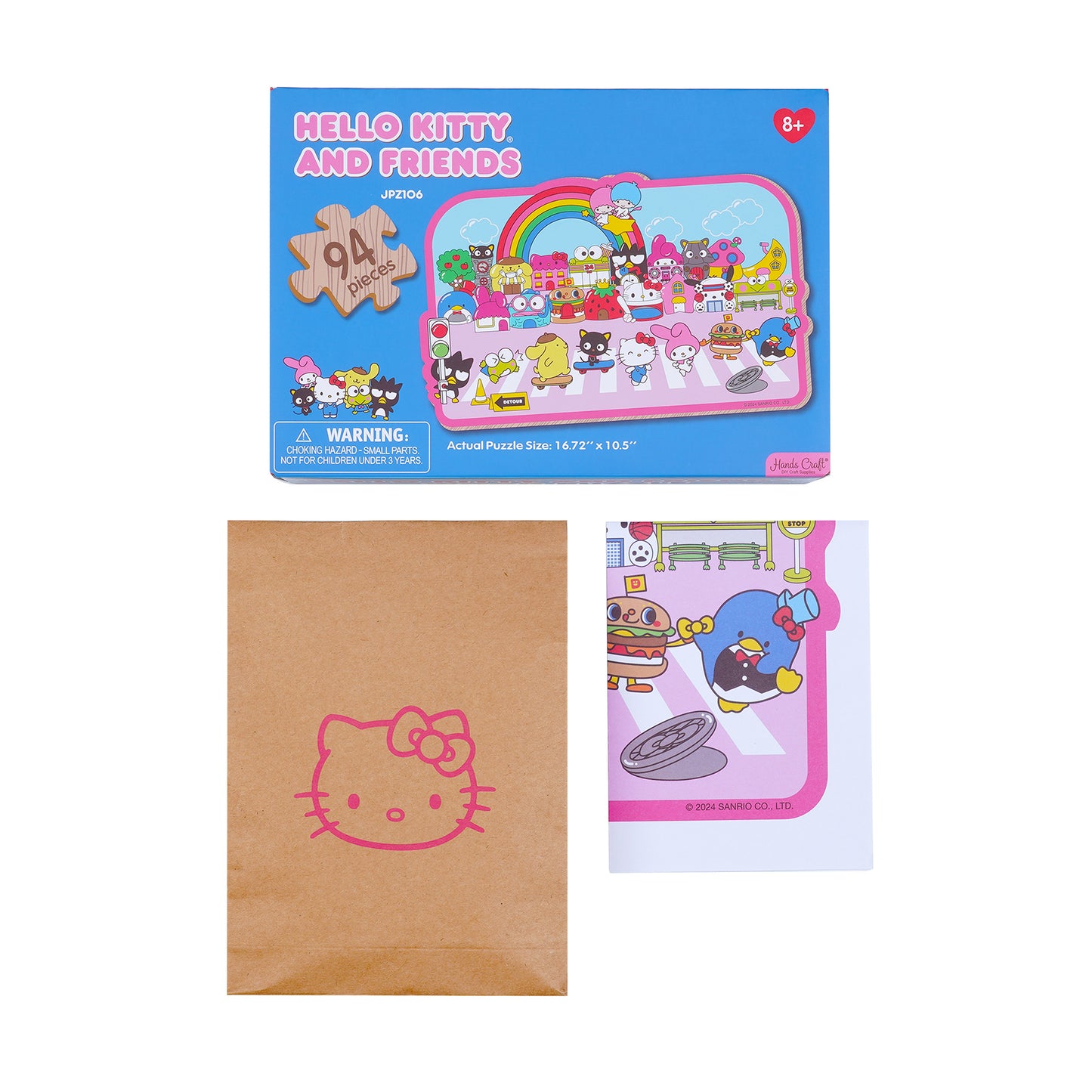 Wooden Jigsaw Puzzle | Hello Kitty® and Friends Street with Shops