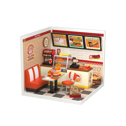 DIY Miniature Dollhouse Kit | Yum Yum Burgers