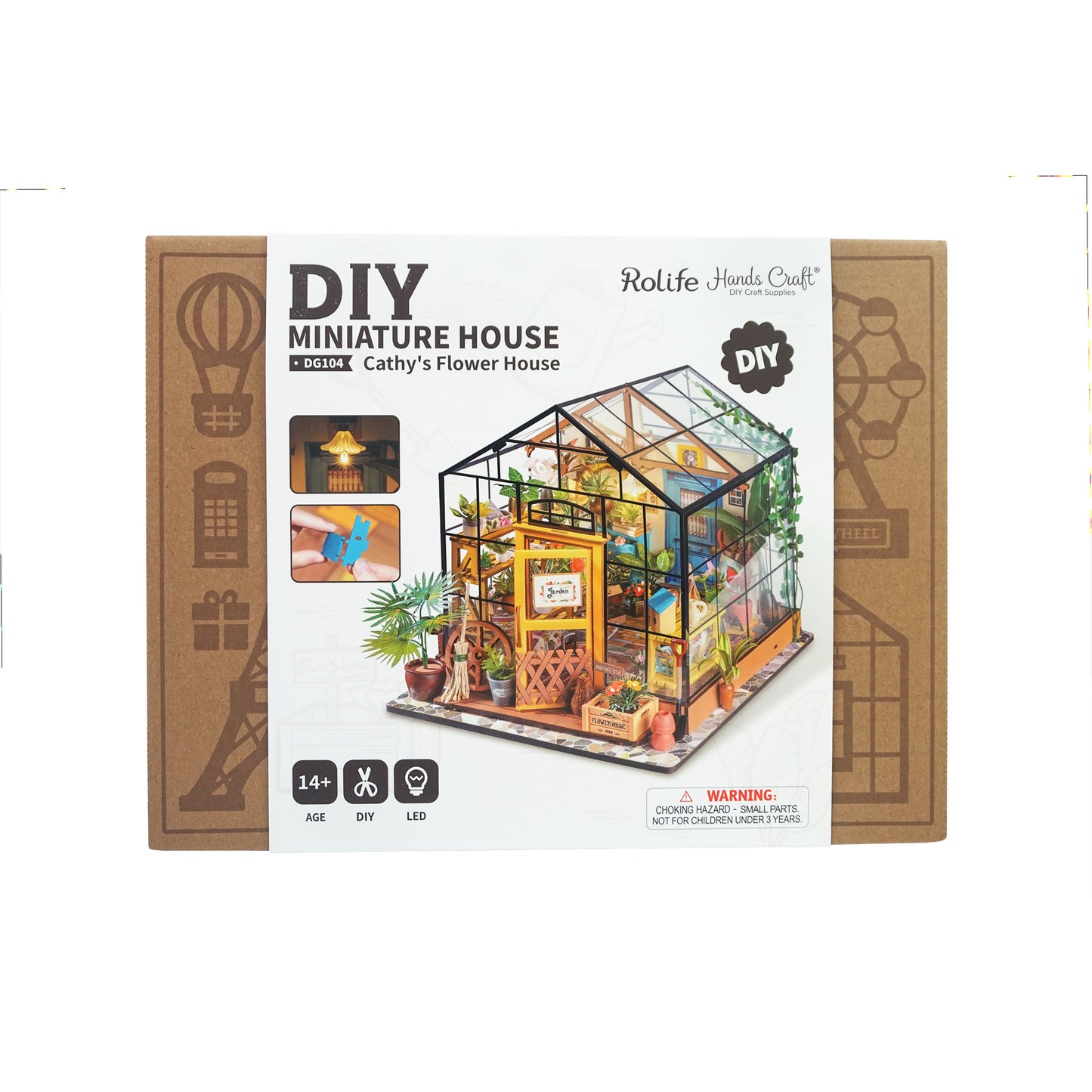 DIY Dollhouse Miniature House Kit | Cathy's Flower House