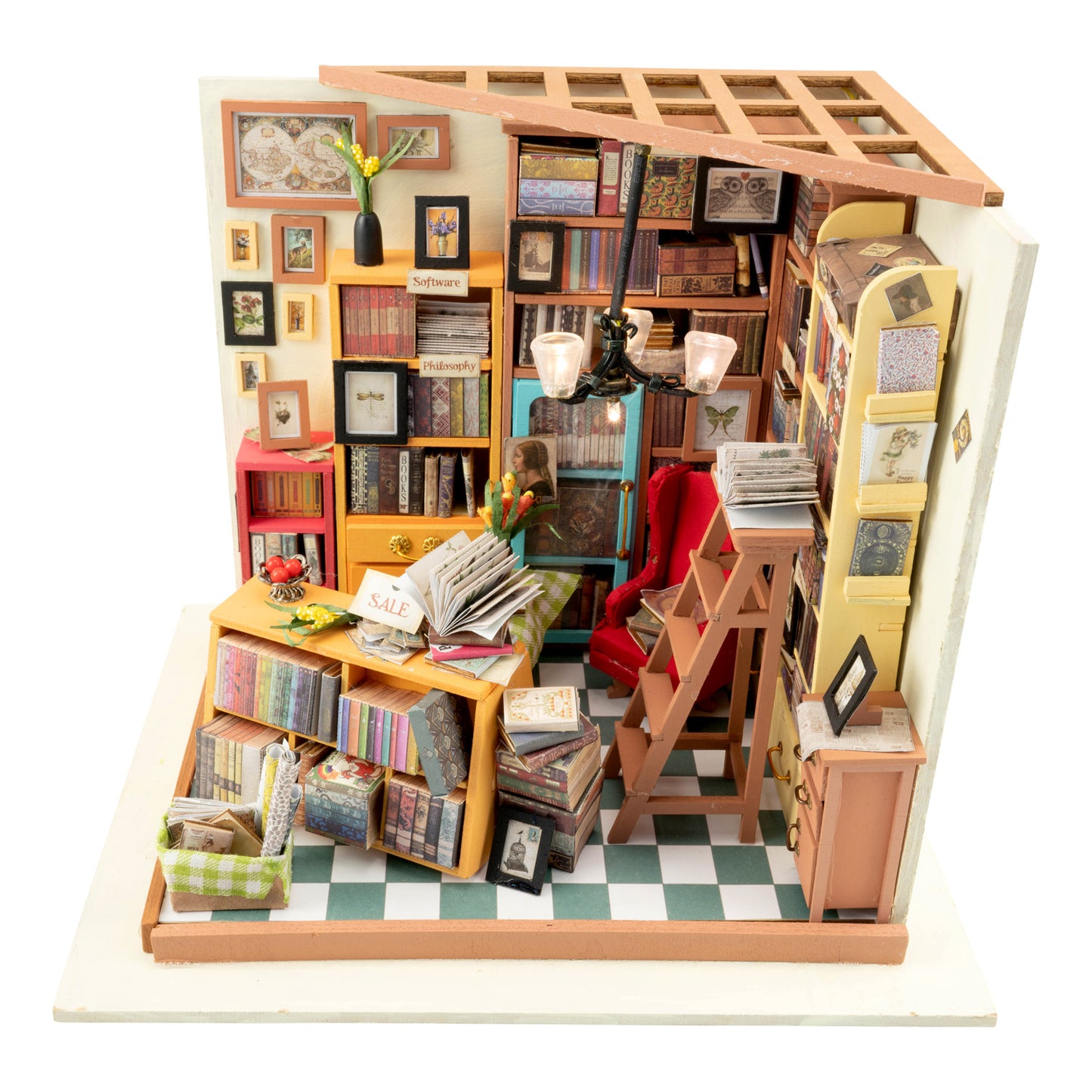 DIY Miniature Dollhouse Kit | Sam's Study