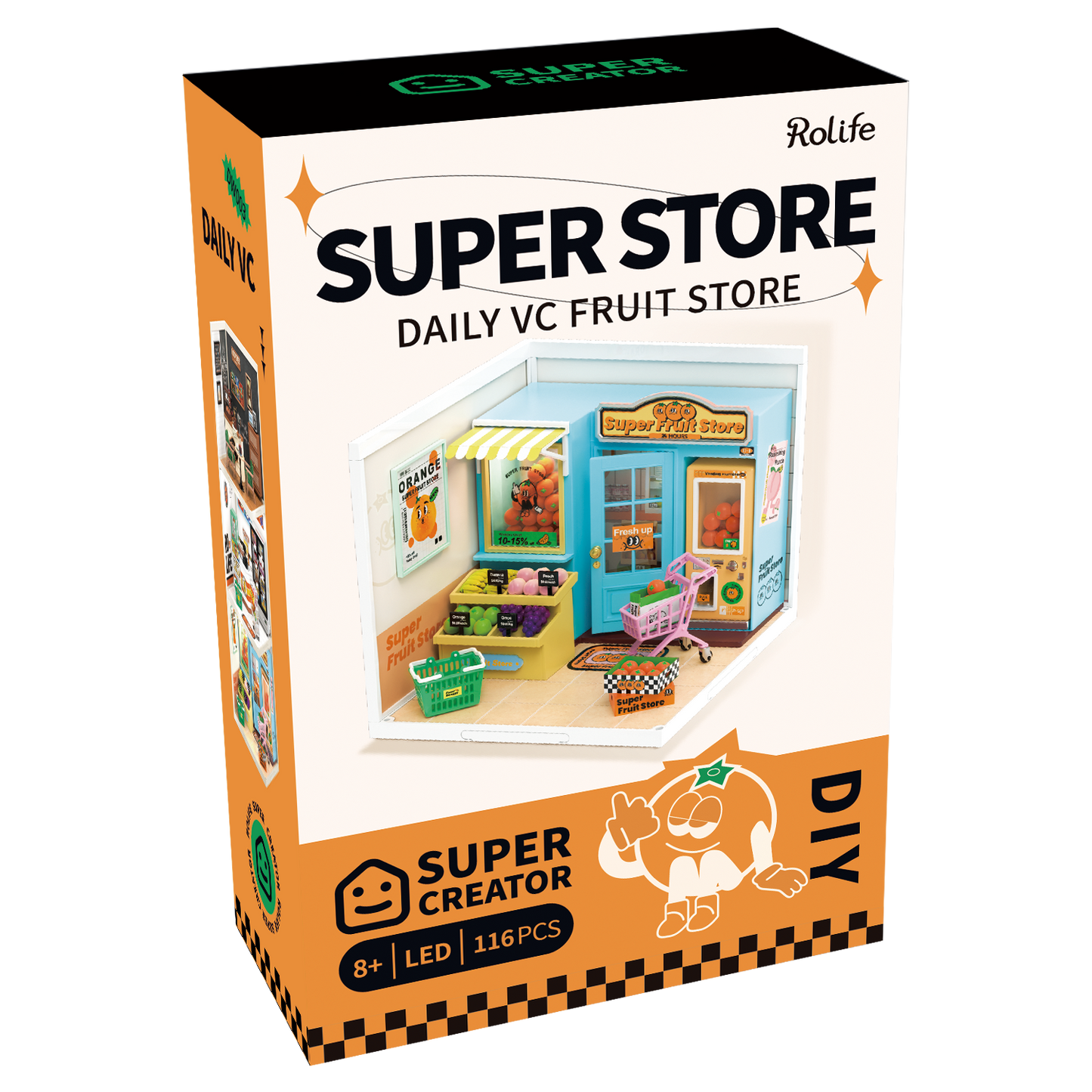 DIY Miniature Dollhouse Kit | Daily VC Fruit Store