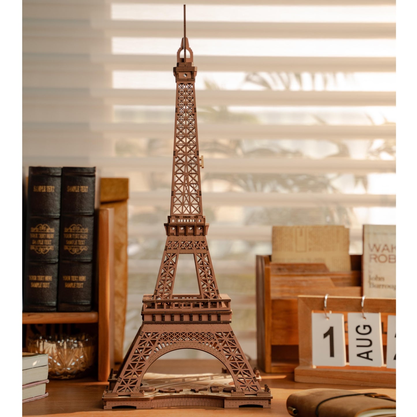 Night of the Eiffel Tower | Modern Wooden Puzzle w/ LED Lights