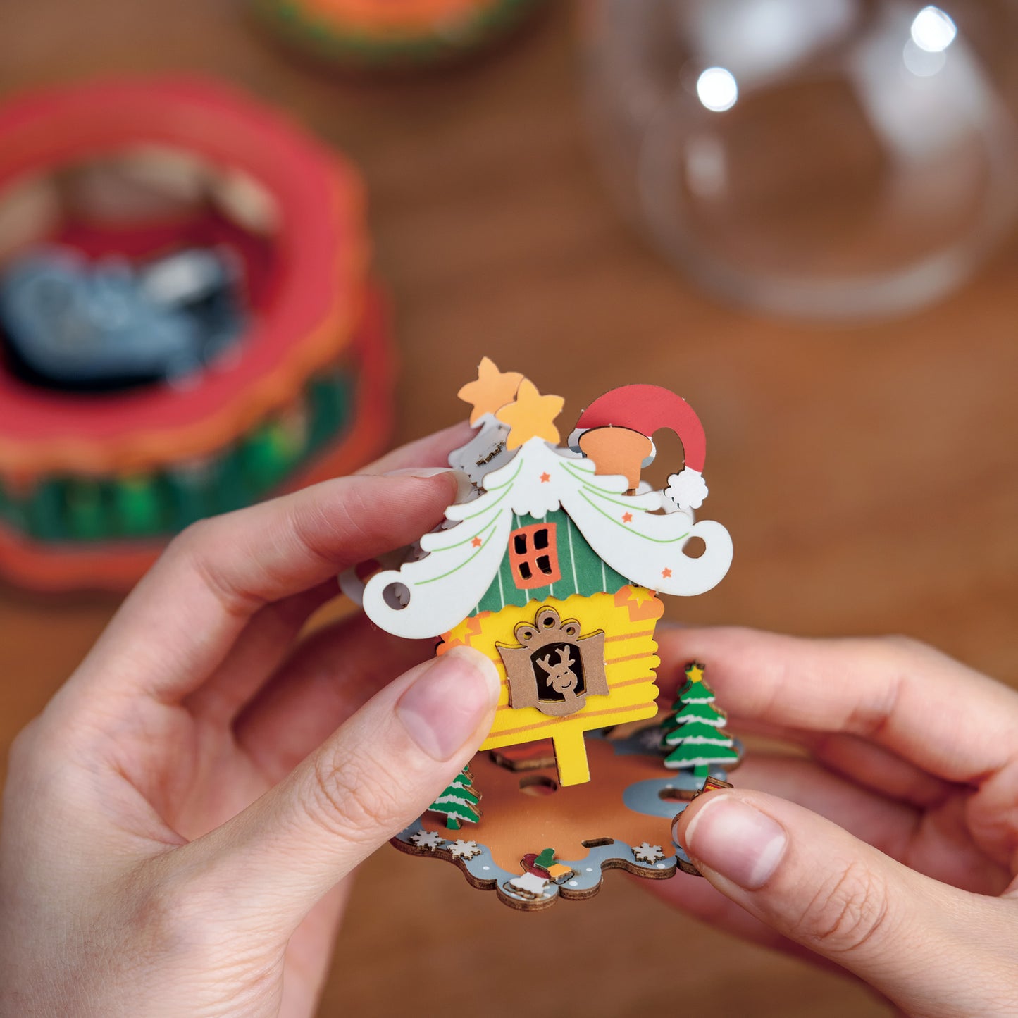 3D Wooden Music Box Puzzle | Christmas Town