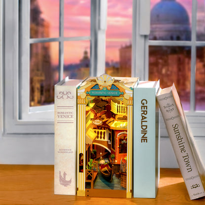 DIY Book Nook Kit | Romantic Venice w/ Dust Cover