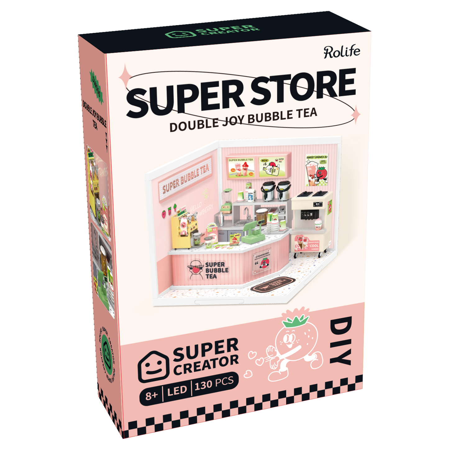 DIY Miniature Dollhouse Kit | Double Joy Bubble Tea