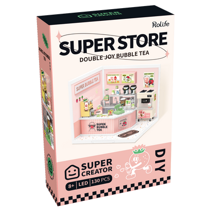 DIY Miniature Dollhouse Kit | Double Joy Bubble Tea