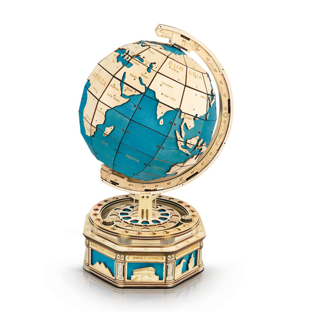 3D Mechanical Wooden Puzzle | Globe Earth Model