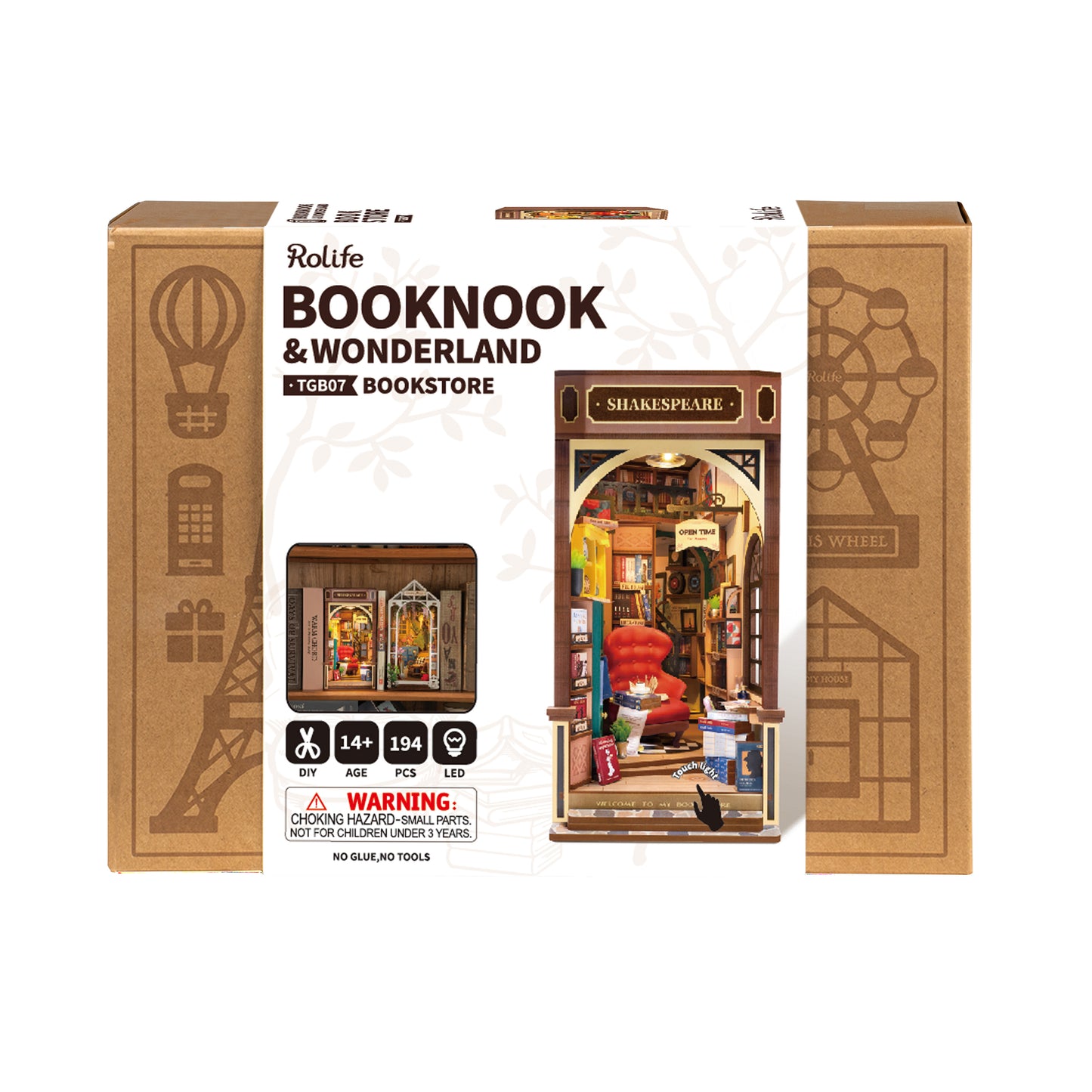 DIY Miniature Book Nook Kit | Bookstore