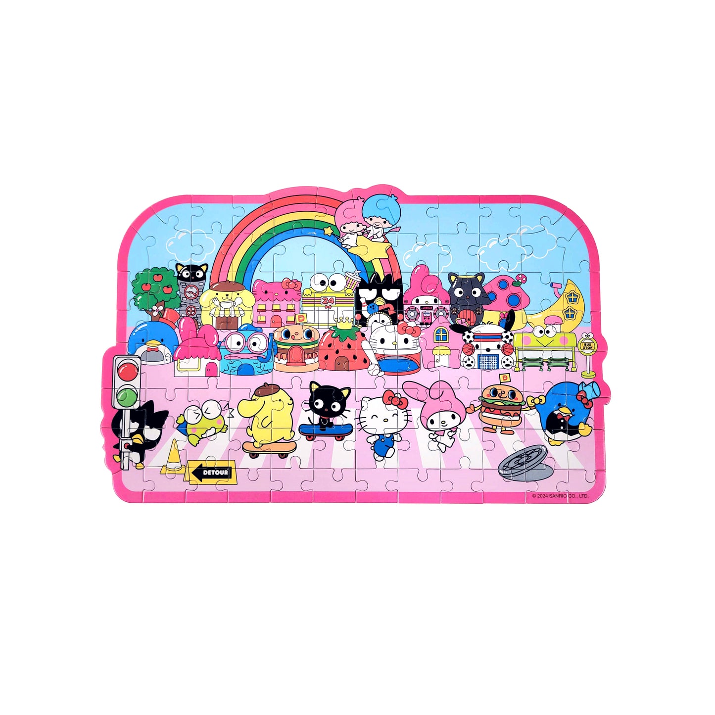 Wooden Jigsaw Puzzle | Hello Kitty® and Friends Street with Shops