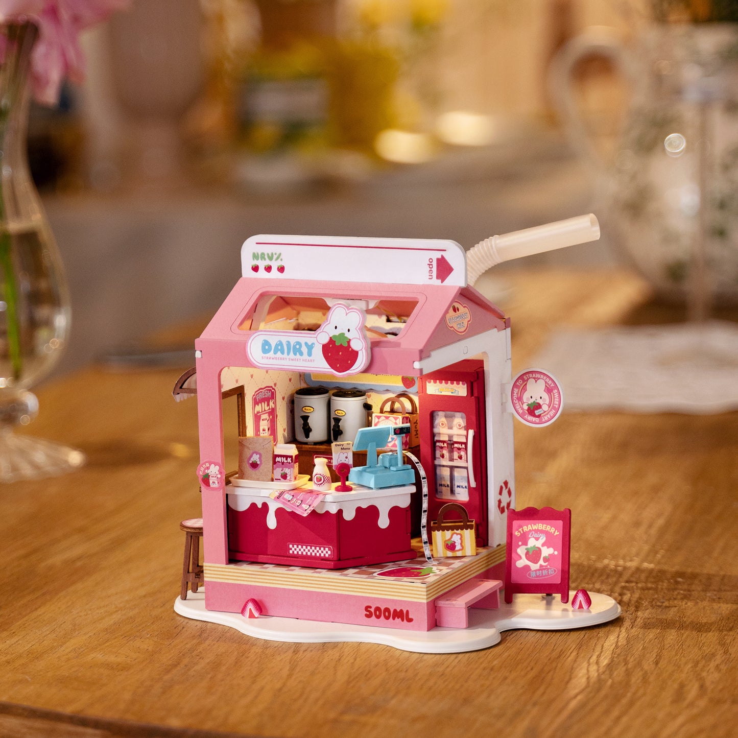 DIY Miniature House Kit | Strawberry Milk Box