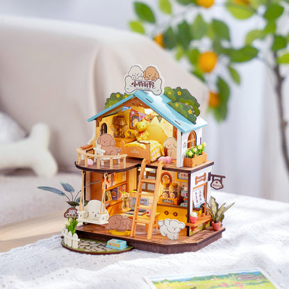 DIY Miniature House Kit | Puppy's Cozy Villa