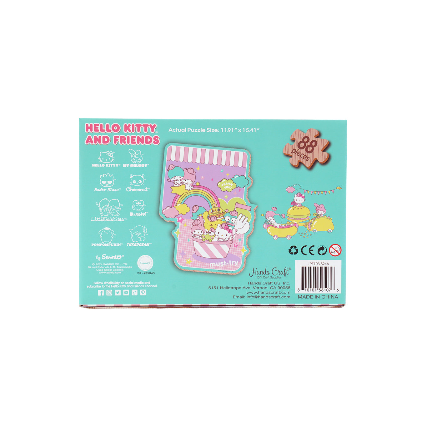 Wooden Jigsaw Puzzle | Hello Kitty® and Friends Yummy Delights