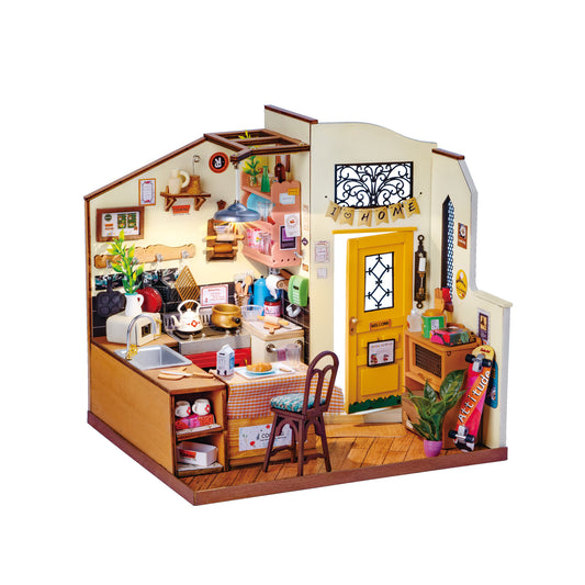 DIY Miniature Dollhouse Kit | Cozy Kitchen