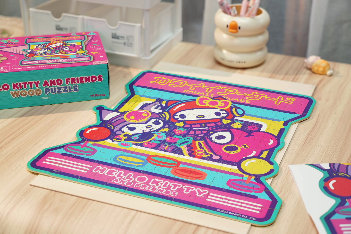 Wooden Jigsaw Puzzle | Hello Kitty® and Friends Kawaii Arcade