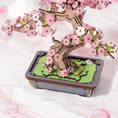 Modern Wooden Puzzle | Sakura Bonsai