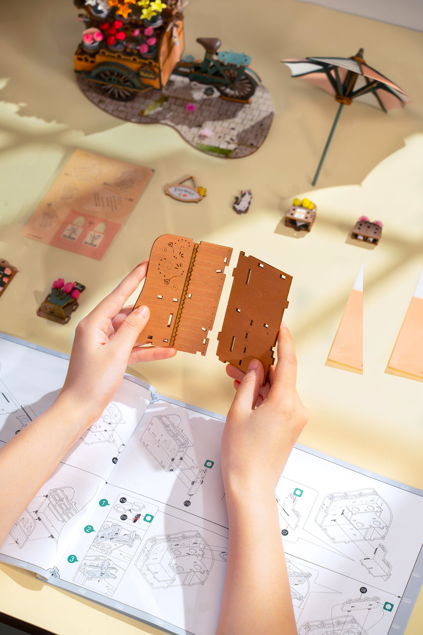 3D Wooden Puzzle | Blossom Cart