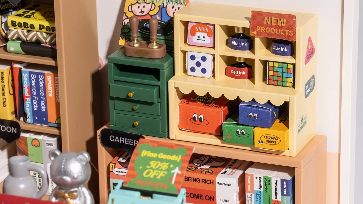 DIY Miniature Dollhouse Kit | Fascinating Book Store