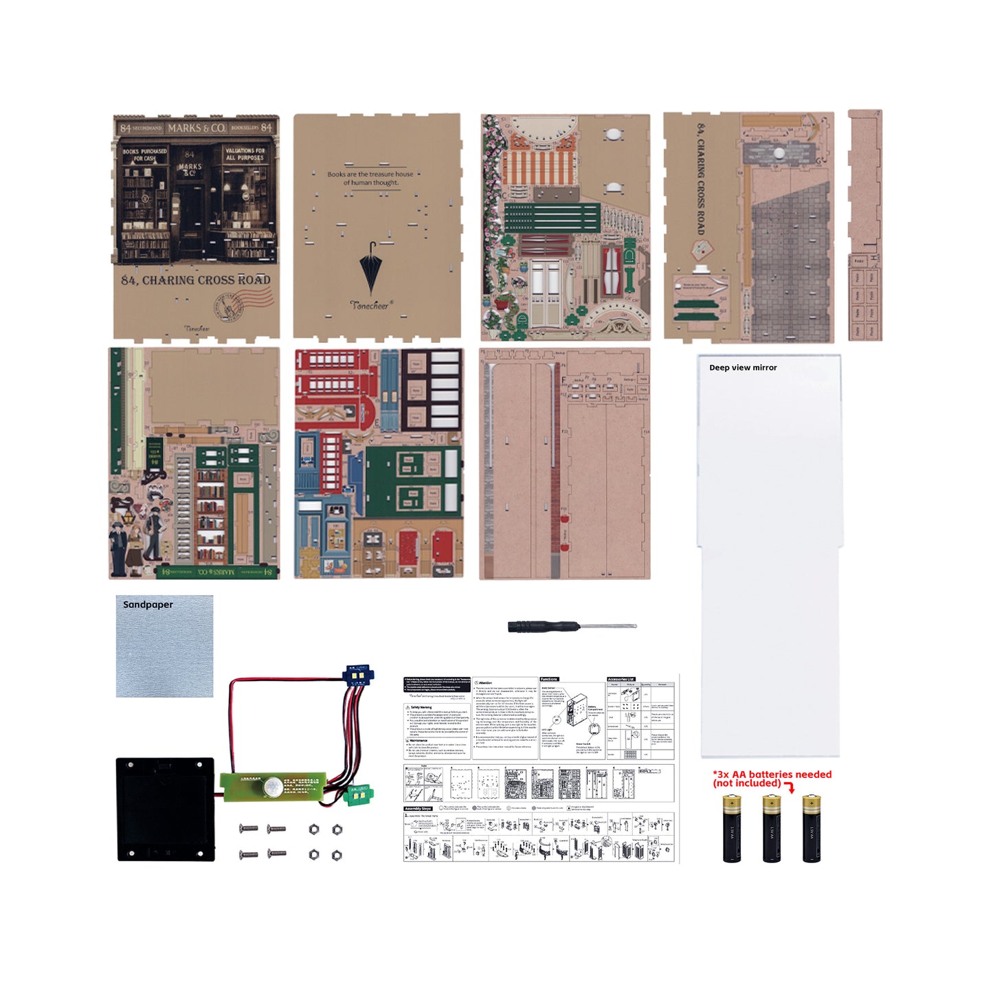 DIY Miniature Book Nook Kit | 84 Charing Cross Road