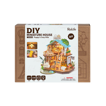 DIY Miniature House Kit | Puppy's Cozy Villa