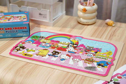 Wooden Jigsaw Puzzle | Hello Kitty® and Friends Street with Shops