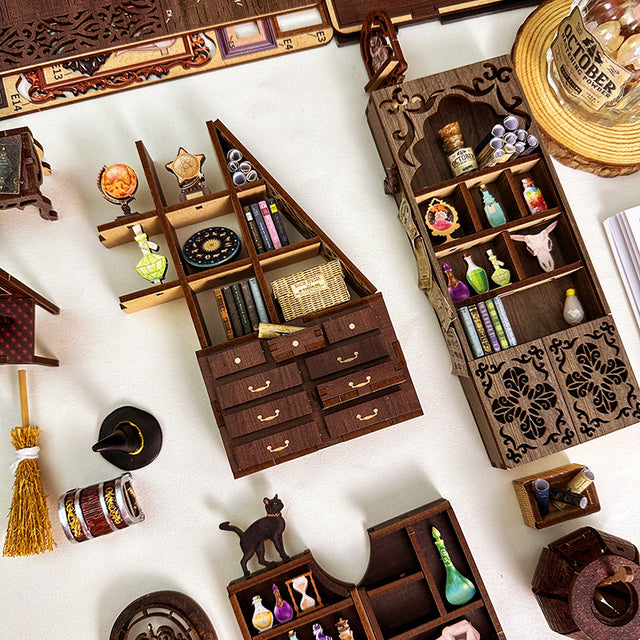Cutefun Book Nook Kit Magic Pharmacist Diy Miniature House With