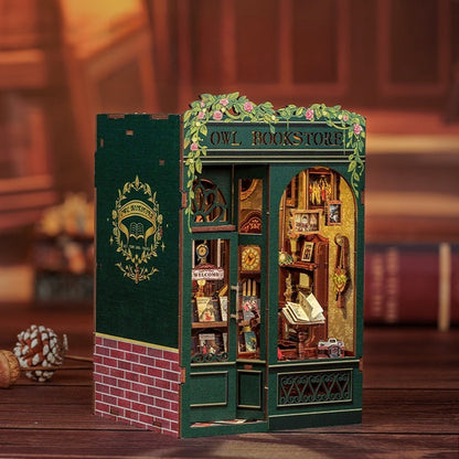 DIY Miniature Kit Book Nook | Owl Bookstore