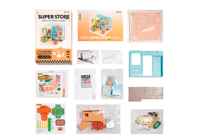 DIY Miniature Dollhouse Kit | Daily VC Fruit Store