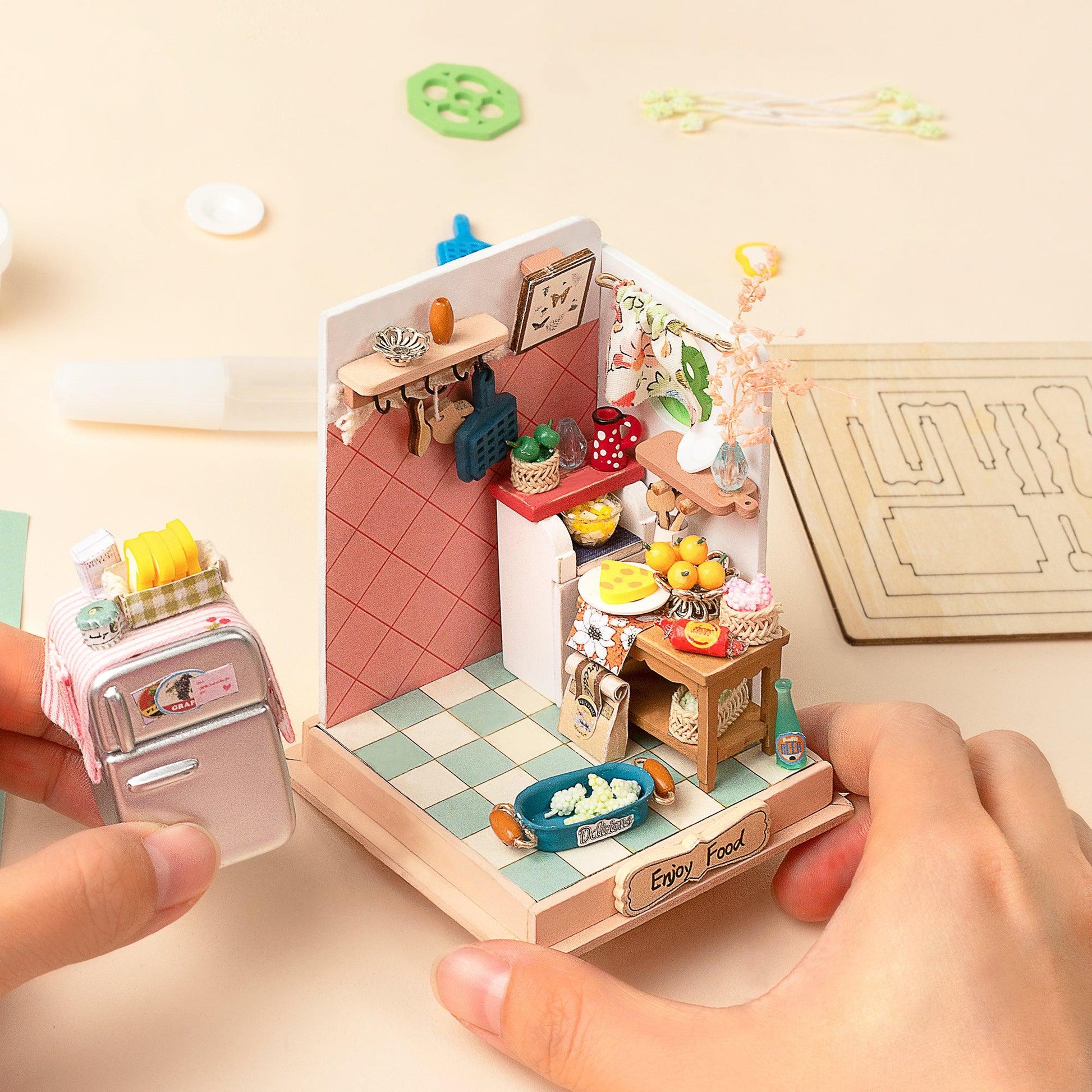 DIY Miniature House Kit | Sweet Dream (Bedroom) - Hands Craft US, Inc.