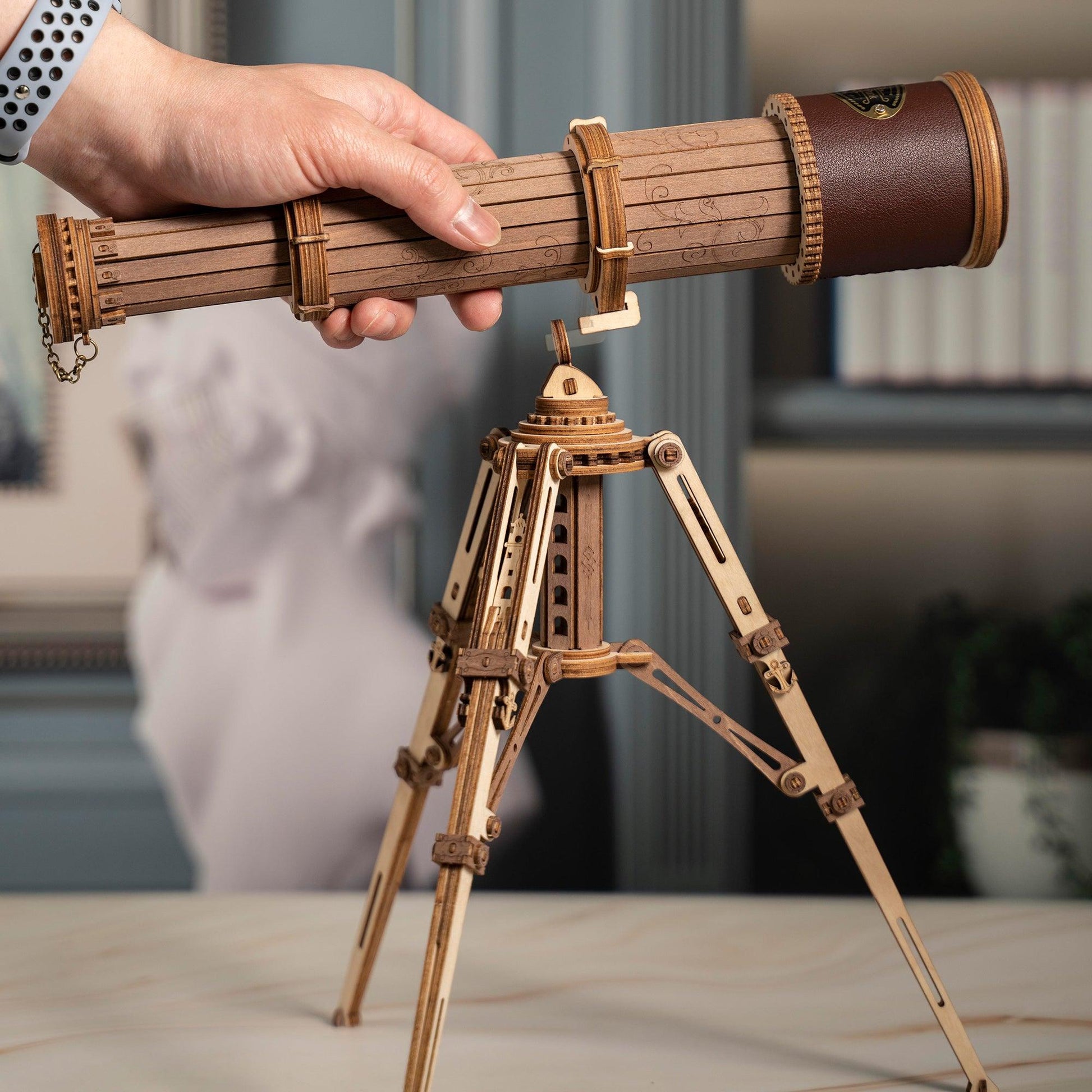 3D Mechanical Wooden Puzzle | Monocular Telescope - Hands Craft US, Inc.